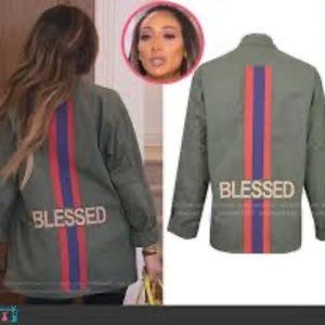 NWT - Hipchik BLESSED Army Green Jacket